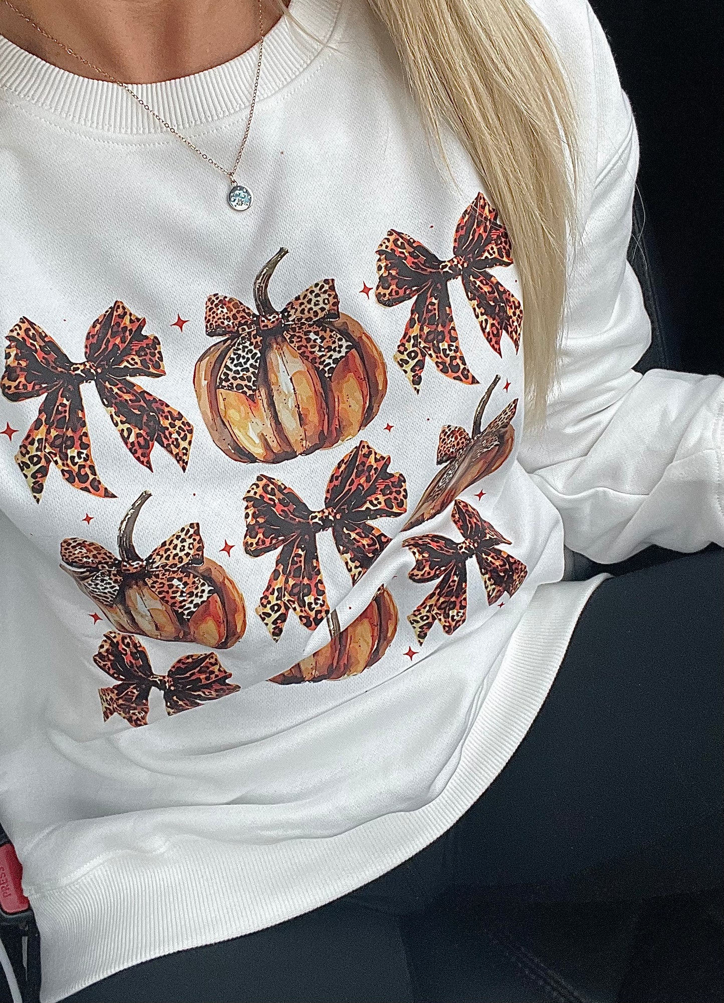 Sassy Bow Pumpkin Sweatshirt