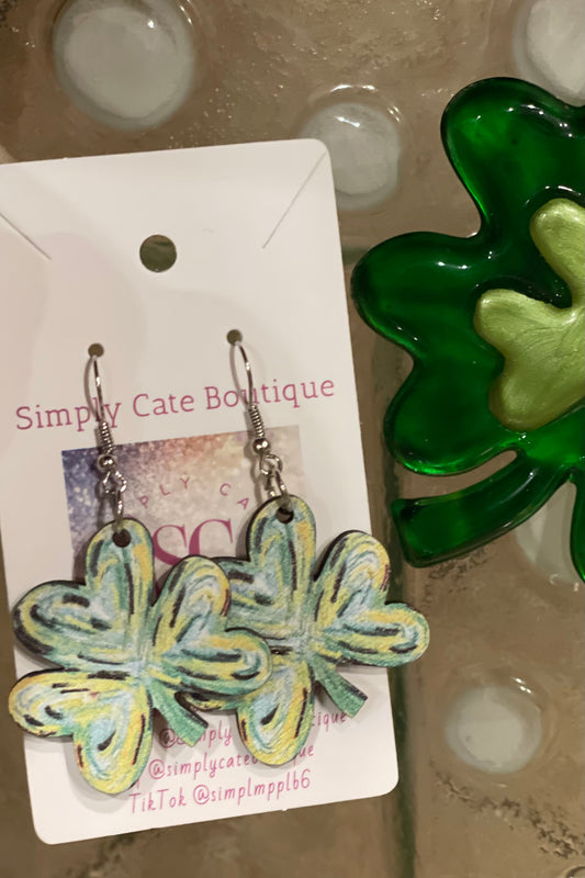 Be Lucky Shamrock Earrings